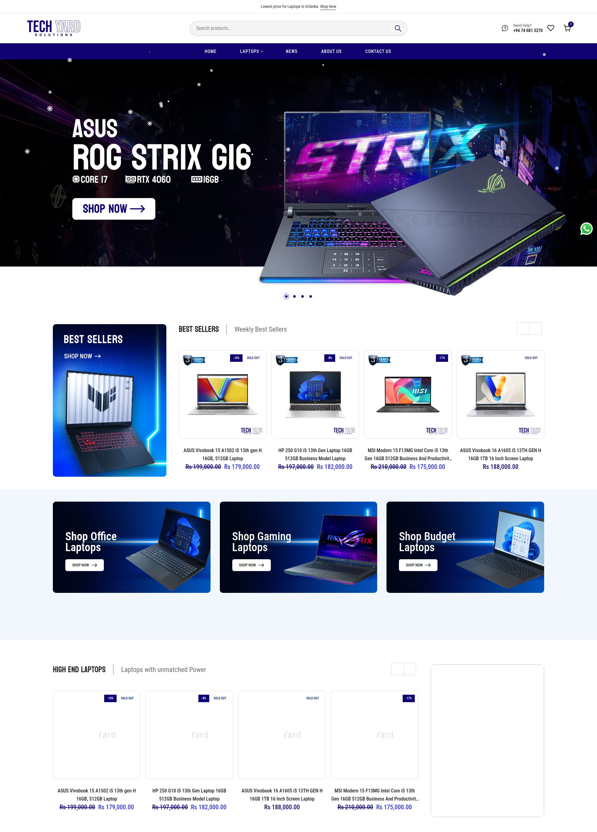 Screenshot of Techyard Solutions