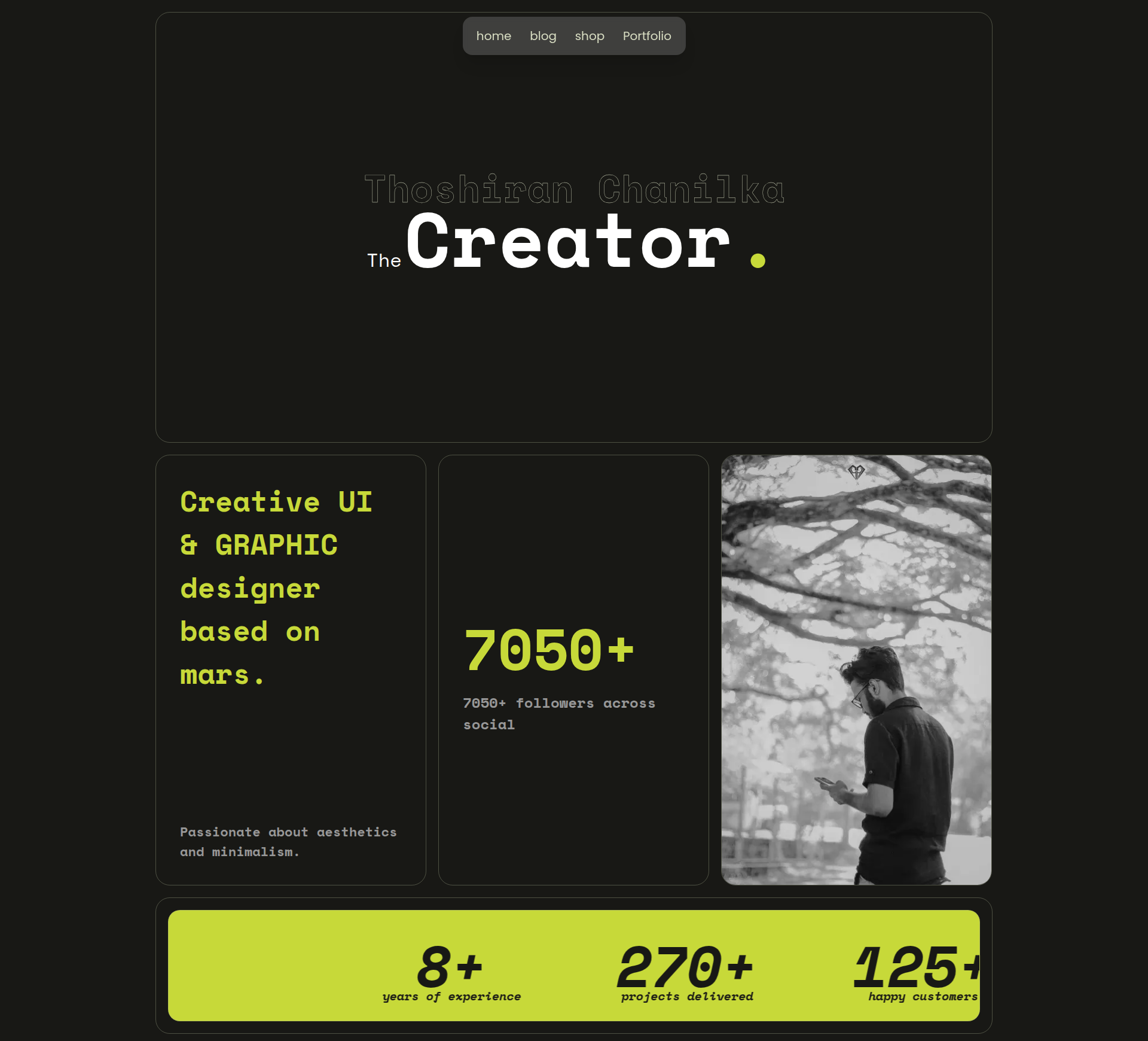 Screenshot of My Portfolio V3