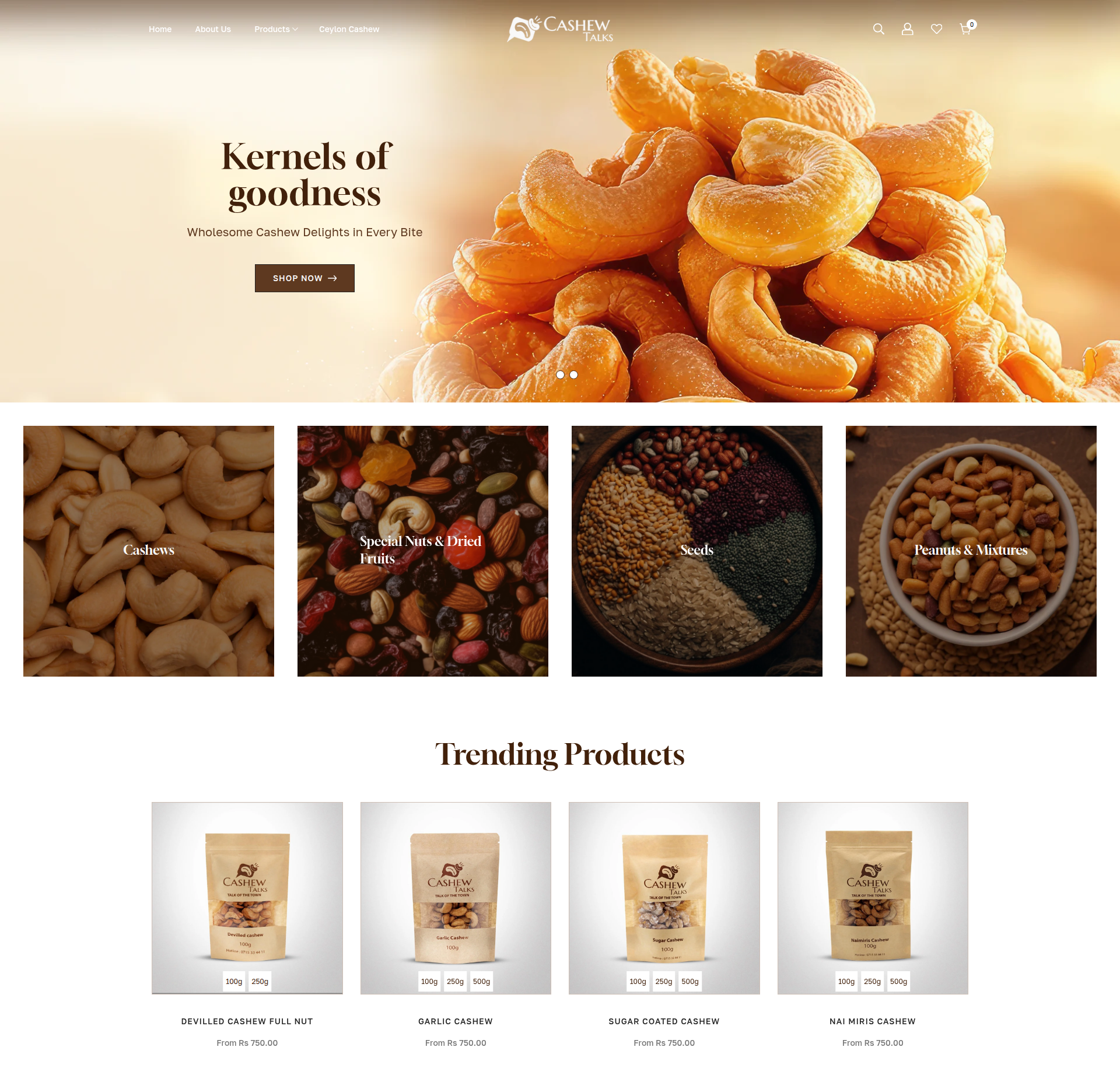 Screenshot of Cashew Talks